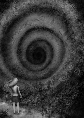 Girl Facing Vortex