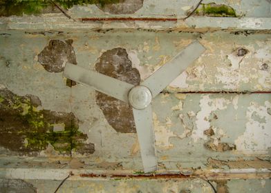 Ceiling Fan in Abandoned Building