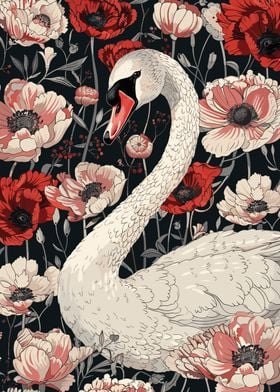 Swan in Bloom