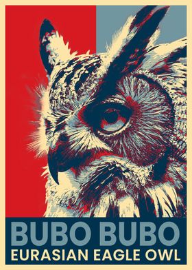 Eurasian Eagle Owl Poster