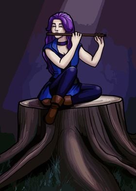 Forest Flute Player