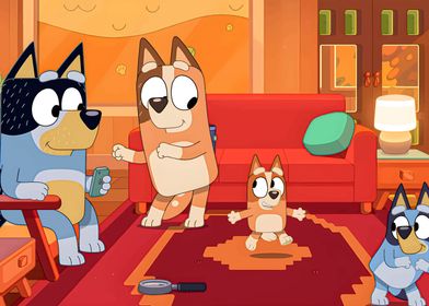 Bluey Family Cartoon