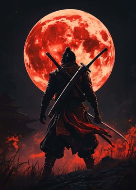 Samurai Under Blood Moon