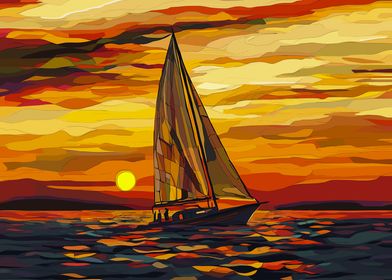 Sailing at Sunset