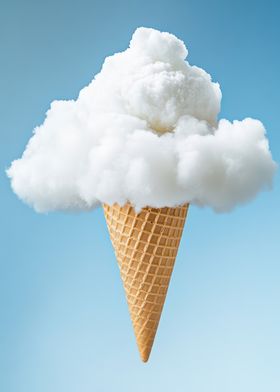 Cloud Ice Cream Cone