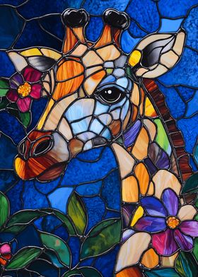 Stained Glass Giraffe