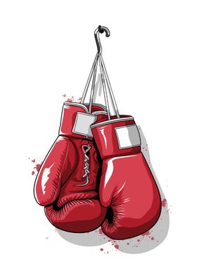 Boxing Gloves Vector Art