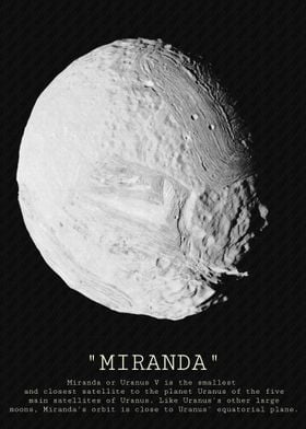 Miranda Moon of Uranus