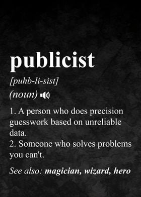 Publicist Job Definition 