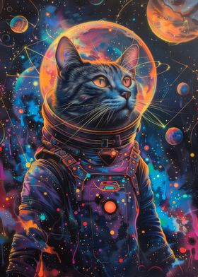 Space Cat Astronaut