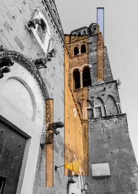 Medieval Church Facade Caserta Vecchia