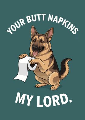 German Shepherd Toilet Paper