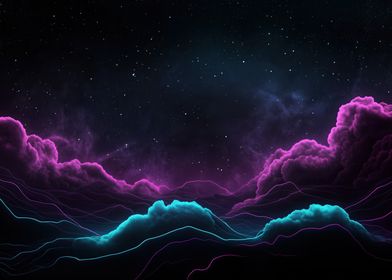 Neon Cloudscape