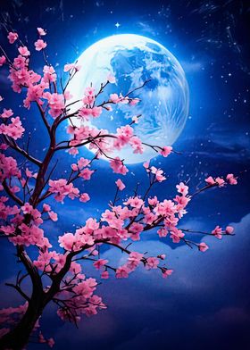 Cherry Blossom Moon