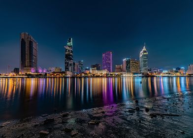 Night Skyline of Ho Chi Minh City