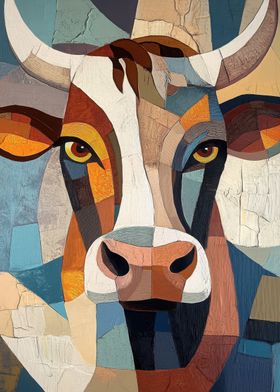 Cow Oil Painting