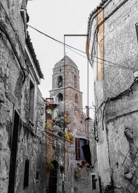 Stone Bell Tower Alley Caserta Vecchia