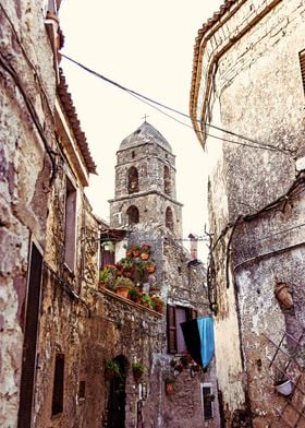 Stone Bell Tower Alley