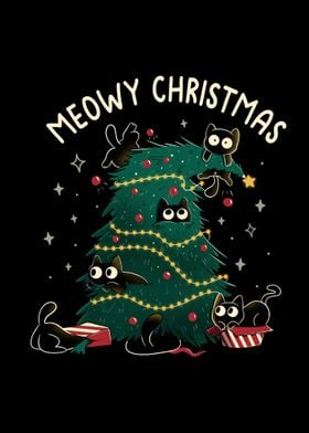 Meowy Christmas Funny Cats