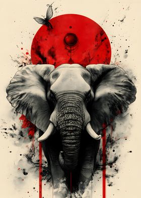 Red Sun Elephant 