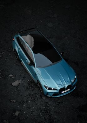 BMW M3 Touring 2025 - Top - Front View