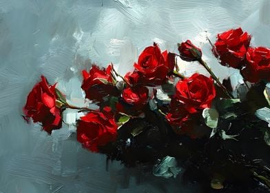 Red Roses Painting