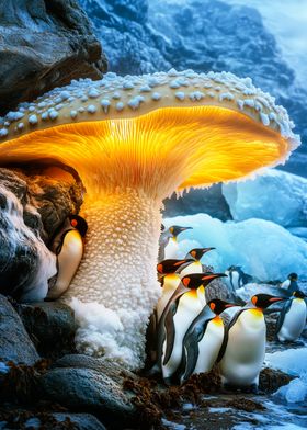 Giant Mushroom & Penguins