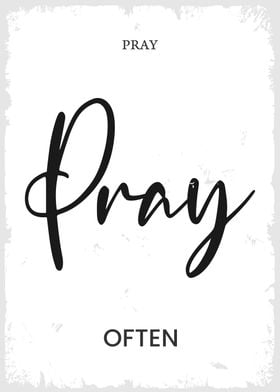 Pray Often Wall Art