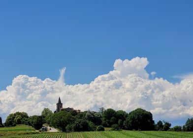 Church Under Cloudy Sky