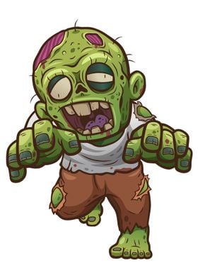 Cartoon Zombie Illustration