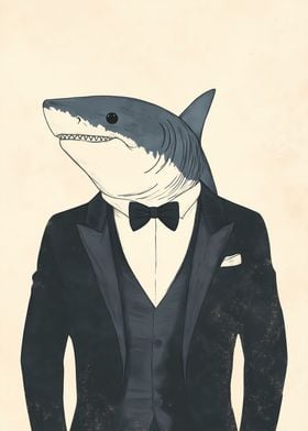 Shark in Tuxedo