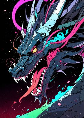 Cyberpunk Dragon