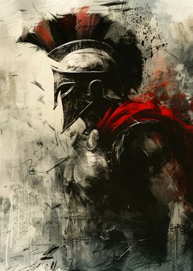 Spartan Warrior Painting