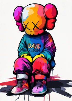 Hypebeast Kaws Colorful  