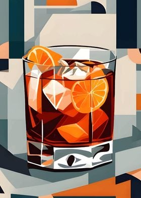 Orange Cocktail Decoration