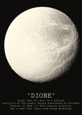 Dione Moon of Saturn