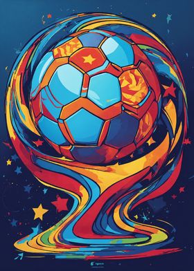 Soccer Ball Trophy Art