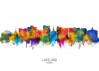 Lakeland Skyline Watercolor