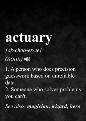 Actuary Job Funny Definition