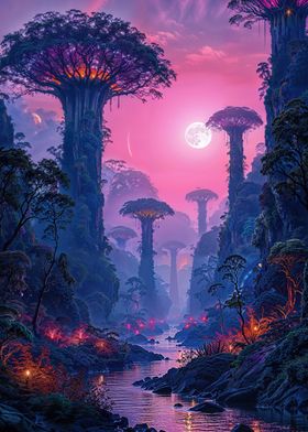 Fantasy Forest Landscape