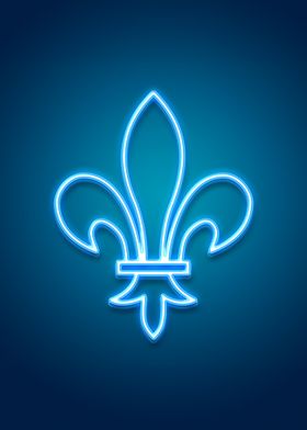 Neon Fleur-de-lis