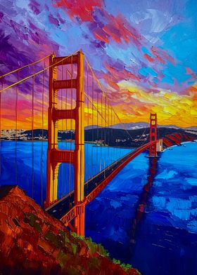 Golden Gate Bridge Sunset