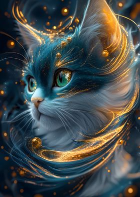 Mystical Cat Portrait