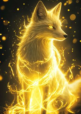 Golden Fox Kitsune Japan