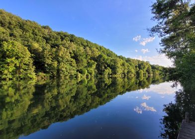 Serene River Reflection