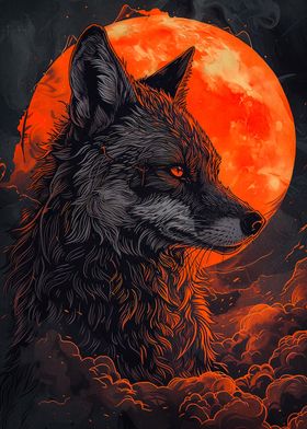 Wolf Blood Moon