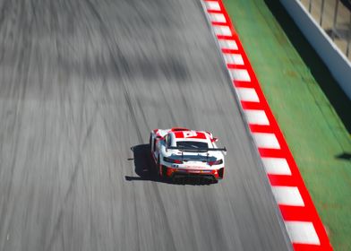 Mercedes SLS GT3 Race Car on Track