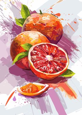 Blood Orange Still Life