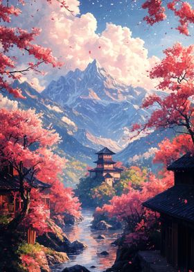 Japanese Mountain Village