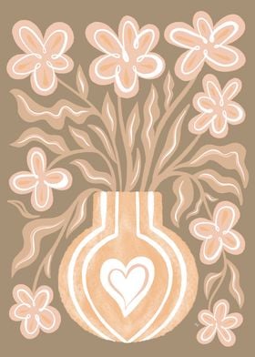 Floral Vase Illustration